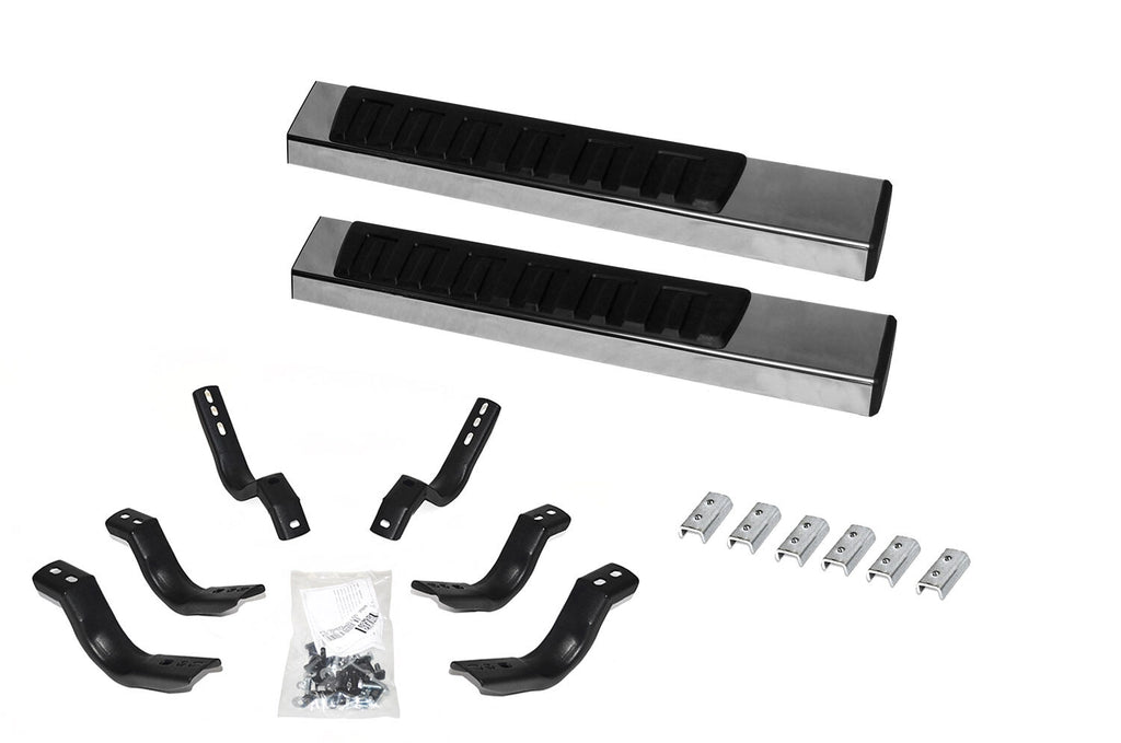 Go Rhino 6862441552PS 6" OE Xtreme II Side Steps with Mounting Brackets Kit for Select Toyota Tundra