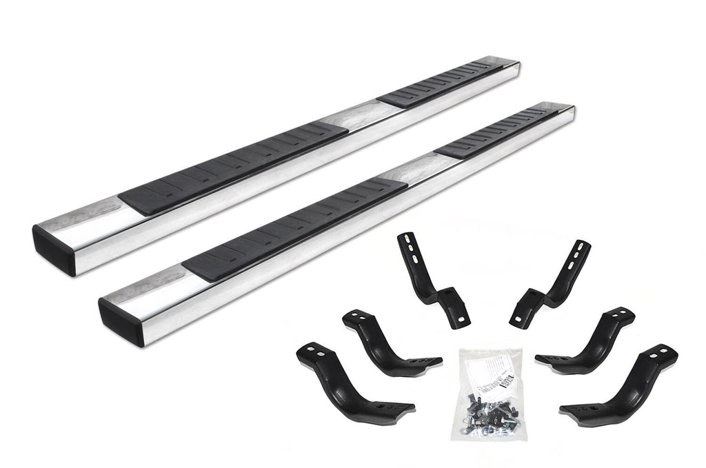 Go Rhino 6862441587PS 6" OE Xtreme II Side Steps with Mounting Brackets Kit for Select Toyota Tundra