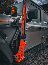Load image into Gallery viewer, Go Rhino 701011T Exterior Hi-Lift Jack Mount with Clamp for Jeep Wrangler JL, JLU, Gladiator JT for Select Jeep Gladiator, Jeep Wrangler