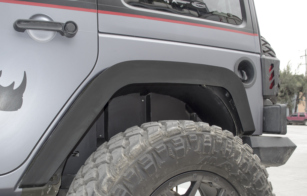 Go Rhino 702002T Inner Fender Liners for wheel wells, Rear pair for Jeep Wrangler JK for Select Jeep Wrangler, Jeep Wrangler JK