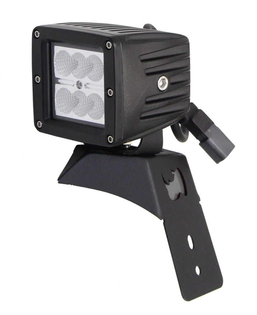 Go Rhino 730035T XE Hood Latch Light Mounts for Jeep JL/JT - Fits Single 3x3 LED Cube Light for Select Jeep Gladiator, Jeep Wrangler