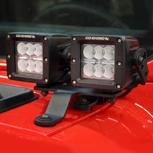Load image into Gallery viewer, Go Rhino 730230T XE Windshield Cowl Light Mounts for Jeep JL/JT - Fits Dual 3x3 Cubes for Select Jeep Gladiator, Jeep Wrangler