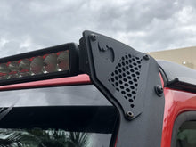 Load image into Gallery viewer, Go Rhino 730500T XE Windshield Light Mount for Jeep Wrangler JL/Gladiator JT, fits 50" Light Bar for Select Jeep Gladiator, Jeep Wrangler
