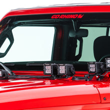 Load image into Gallery viewer, Go Rhino 731030T XE Hood Hinge Light Mounts for Jeep JL/JT - Fits two 3x3 Cubes for Select Jeep Gladiator, Jeep Wrangler