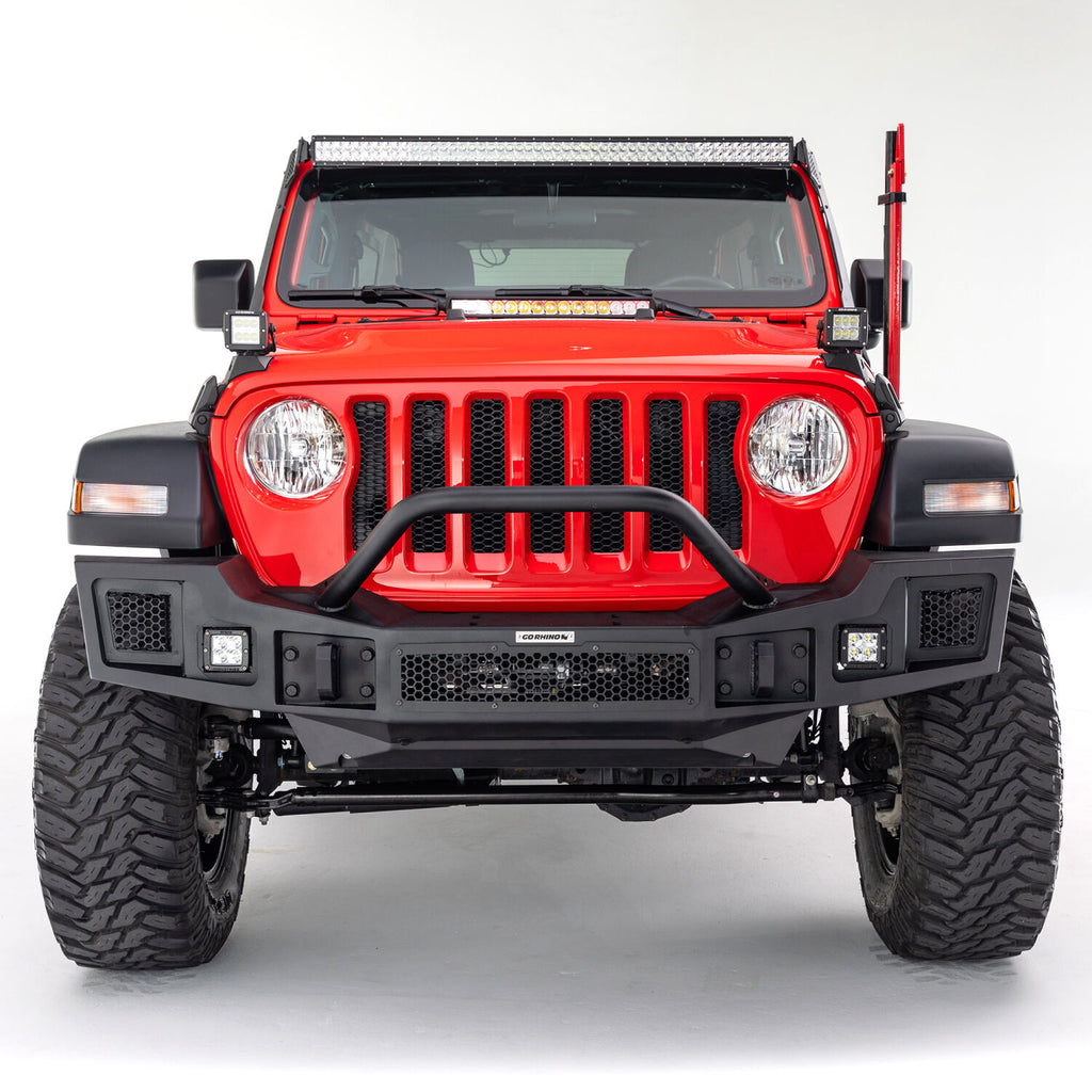 Go Rhino 731200T XE Hood Hinge Light Mount for Jeep JL/JT - Fits 20" Single Row LED Bar for Select Jeep Gladiator, Jeep Wrangler