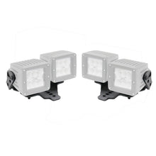 Load image into Gallery viewer, Go Rhino 731230T XE Hood Hinge Light Mounts for Jeep JL/JT - Fits 3x3 Dual Cube Offset for Select Jeep Gladiator, Jeep Wrangler