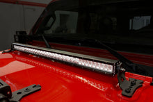 Load image into Gallery viewer, Go Rhino 731300T XE Hood Hinge Light Mount for Jeep JL/JT - Fits 30" Single Row LED Bar for Select Jeep Gladiator, Jeep Wrangler