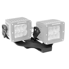 Load image into Gallery viewer, Go Rhino 732231T XE Center Hood Light Mounts for Jeep JL/JT - Fits Dual 3x3 Cubes, offset mount for Select Jeep Gladiator, Jeep Wrangler