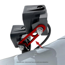 Load image into Gallery viewer, Go Rhino 732400T XE Hood Hinge Cube Light Mounts-Dogbone Bracket -Fits 2x2 or 3x3 LED Light Cubes for Select Chevrolet Colorado, Chevrolet Silverado 1500, Ford Bronco, Ford Bronco Sport, Ford F-150, Ford Maverick, Ford Ranger, GMC Canyon, Hyundai Santa