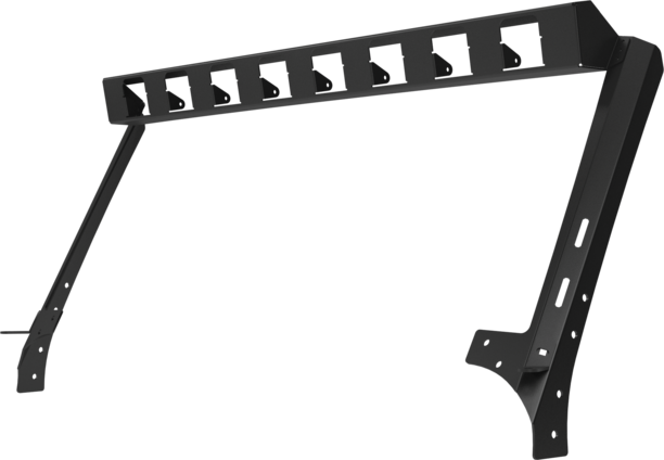 Go Rhino 738300T WLF Windshield Light Frame for Jeep JK - Fits Eight 3" LED Cube Lights for Select Jeep Wrangler, Jeep Wrangler JK