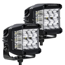 Load image into Gallery viewer, Go Rhino 750300323FCS Bright Series - SIDELINE 4x3 LED Flood Lights, Pair