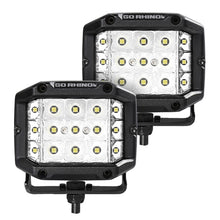 Load image into Gallery viewer, Go Rhino 750300323SCS Bright Series - SIDELINE 4x3 LED Spot Lights, Pair
