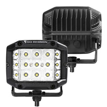 Load image into Gallery viewer, Go Rhino 750300323SCS Bright Series - SIDELINE 4x3 LED Spot Lights, Pair