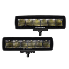 Load image into Gallery viewer, Go Rhino 750300621FBS Blackout Series - SIXLINE 6-LED Flood Lights, Pair