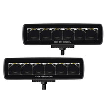 Load image into Gallery viewer, Go Rhino 750300621SBS Blackout Series - SIXLINE 6-LED Spot Lights, Pair