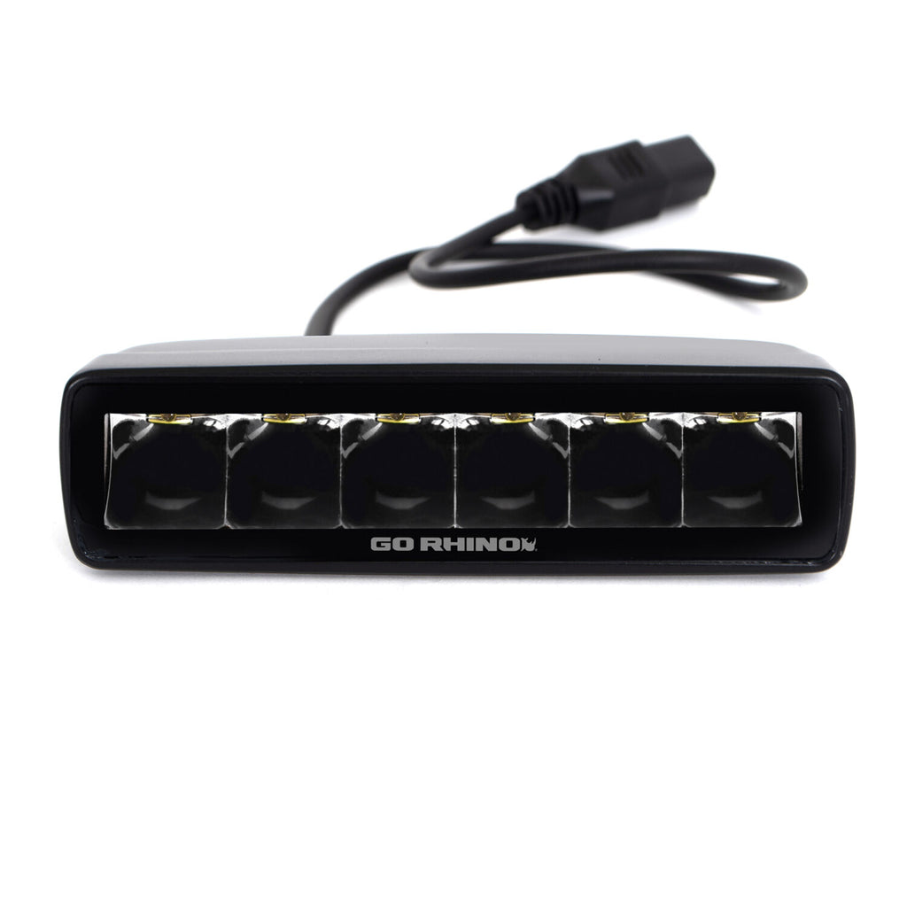 Go Rhino 750300621SBS Blackout Series - SIXLINE 6-LED Spot Lights, Pair