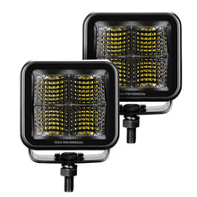 Load image into Gallery viewer, Go Rhino 750400321FCS Blackout Series - CUBEIT 3x3 LED Cube Flood Lights, Pair