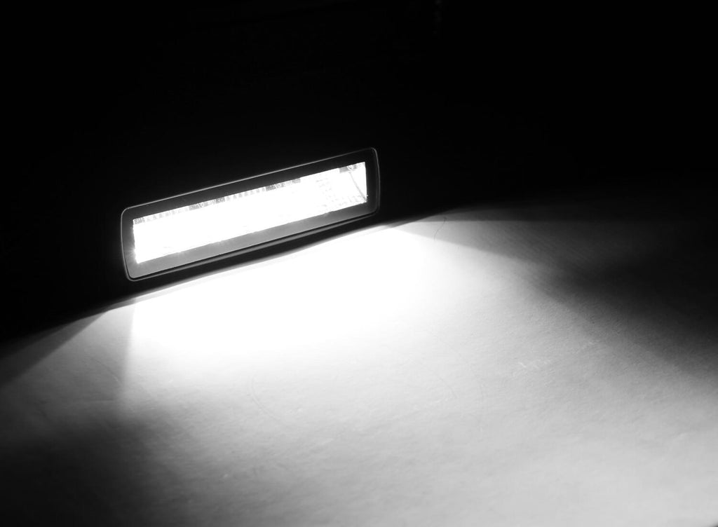 Go Rhino 750600622FBS Blackout Combo Series - SIXLINE 6-LED Flood Light Pods, Pair, w/Amber LEDs