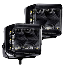 Load image into Gallery viewer, Go Rhino 750700321FCS Blackout Series - SIDELINE 4x3 LED Cube Flood Lights, Pair