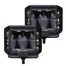 Load image into Gallery viewer, Go Rhino 750700321SCS Blackout Series - SIDELINE 4x3 LED Cube Spot Lights, Pair