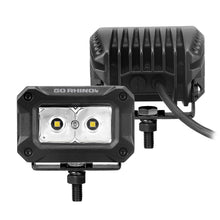 Load image into Gallery viewer, Go Rhino 751003023SBS Bright Series - 3x2 Rectangular LED Spot Lights, Pair
