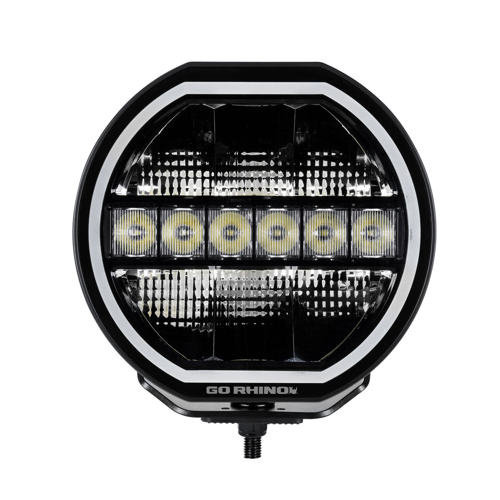 Go Rhino 751440911CRS Blackout Series - MAXLINE 9" LED Hi/Low Beam with Multi Daytime Running Light