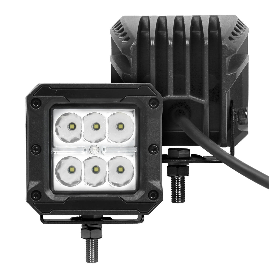 Go Rhino 751803023SCS Bright Series - 3x3 Cube LED Spot Lights, Pair