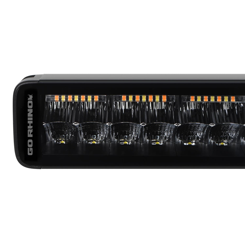 Go Rhino 753003012CDS Blackout Combo Series - DOUBLELINE 30" Double Row Light Bar w/Amber LEDs