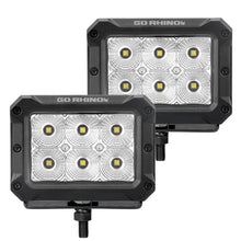 Load image into Gallery viewer, Go Rhino 753003023FBS Bright Series - 4x3 Rectangular LED Flood Lights, Pair