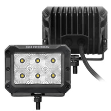Load image into Gallery viewer, Go Rhino 753003023FBS Bright Series - 4x3 Rectangular LED Flood Lights, Pair