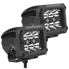 Load image into Gallery viewer, Go Rhino 753003023SBS Bright Series - 4x3 Rectangular LED Spot Lights, Pair