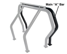 Load image into Gallery viewer, Go Rhino 91001B Bed Bar Component - "A" Additional Bar - Black Powdercoat for Select Ford Ranger, GMC S15, GMC Sonoma, Isuzu Hombre, Isuzu Pickup, Jeep Comanche, Mazda B2000, Mazda B2200, Mazda B2300, Mazda B2500, Mazda B2600, Mazda B3000, Mazda B4000,