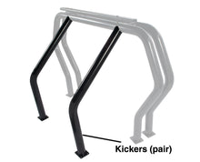 Load image into Gallery viewer, Go Rhino 9516B Bed Bar Component - Pair of Kickers (On wheel wells) - Black Powdercoat for Select Chevrolet C10, Chevrolet K10, Dodge Ram 1500, Dodge Ram 2500, Dodge Ram 50, GMC C15, GMC C1500, GMC K15, GMC K1500