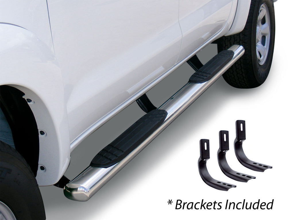 Go Rhino 684443580PS 4" OE Xtreme Side Steps with Mounting Brackets for Select Toyota Tundra