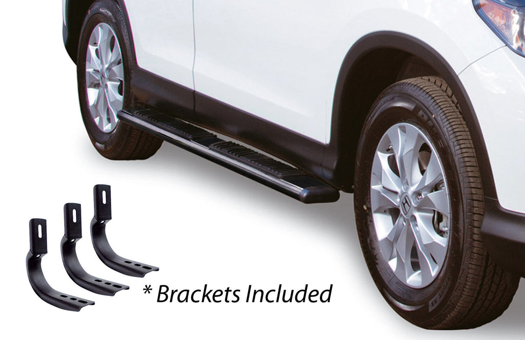 Go Rhino 685413367B 5" OE Xtreme Low Profile Side Steps w Mounting Brackets Kit - Black Powder Coat for Select Ford Escape