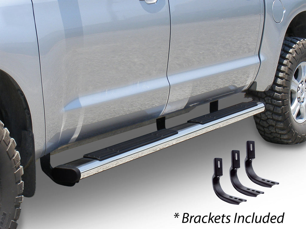 Go Rhino 686418080CC 6" OE Xtreme Composite SideSteps Kit - 80" Long Chrome + Brackets for Select Ford F-250 Super Duty, Ford F-350 Super Duty