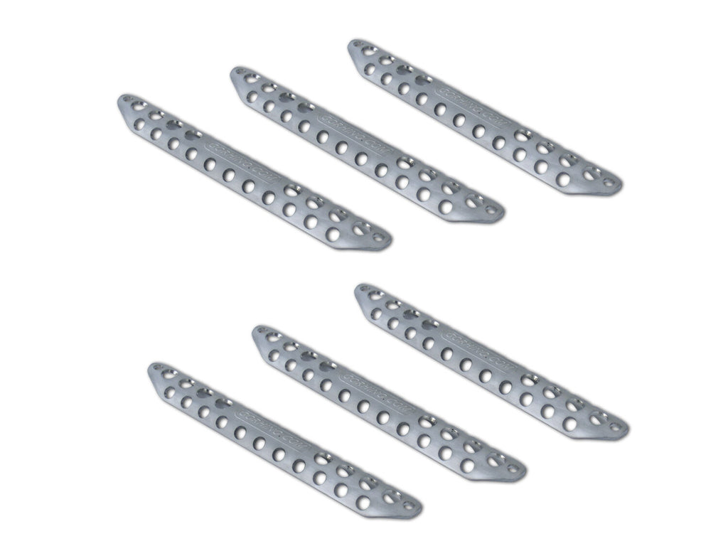 Go Rhino D30002S Step Pads - Dominator D3 "Original Style" (6 medium) - Silver aluminum