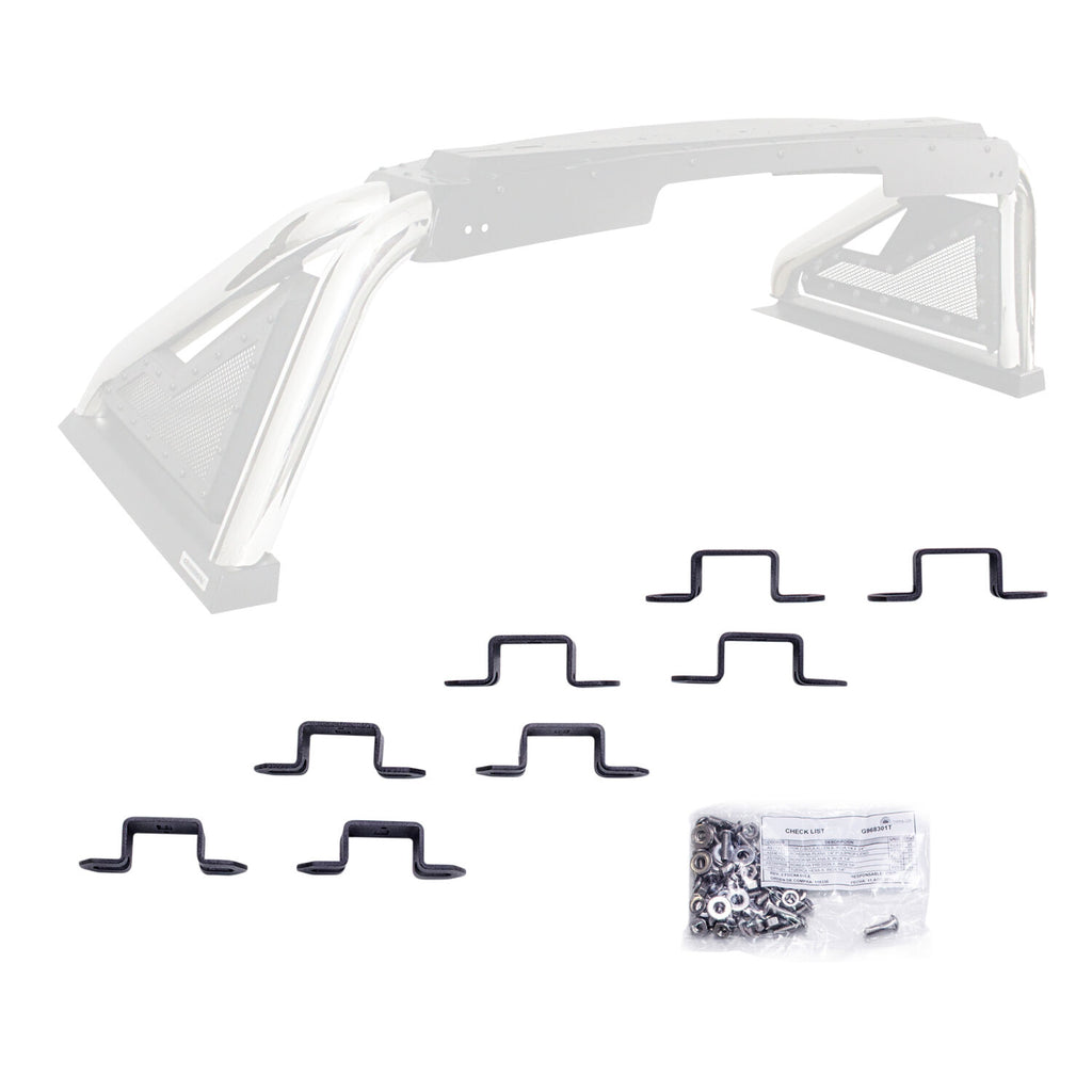 Go Rhino 968301T Sport Bar 2.0 Three-Inch Cube Light Bracket Kit for Select Chevrolet Colorado, Chevrolet Silverado 1500, Chevrolet Silverado LD, Chevrolet Silverado HD, Chevrolet Silverado HD, Dodge Ram 1500, Dodge Ram 2500, Dodge Ram 3500, Ford F-150,