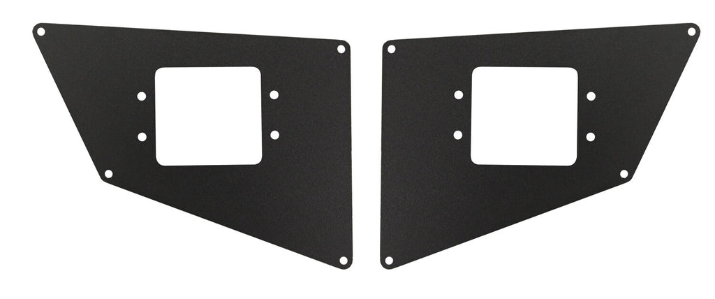 Go Rhino 281731T BR20 Rear 3x3 Flush Mount Light Plates for Select Chevrolet Silverado 1500, Chevrolet Silverado LD, Chevrolet Silverado HD, Chevrolet Silverado HD, Dodge Ram 2500, Dodge Ram 3500, Ford F-150, Ford F-250 Super Duty, Ford F-350 Super Duty,