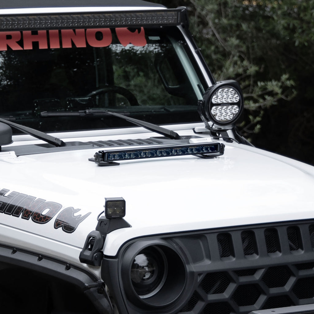 Go Rhino 751653212CSS Blackout Combo Series - SINGLELINE 30" Single Row LED Light Bar w/Amber LEDs