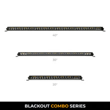 Load image into Gallery viewer, Go Rhino 751653212CSS Blackout Combo Series - SINGLELINE 30" Single Row LED Light Bar w/Amber LEDs