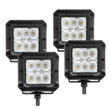 Load image into Gallery viewer, Go Rhino 751803043FCS Bright Series - 3x3 Cube LED Flood Lights, Set of Four
