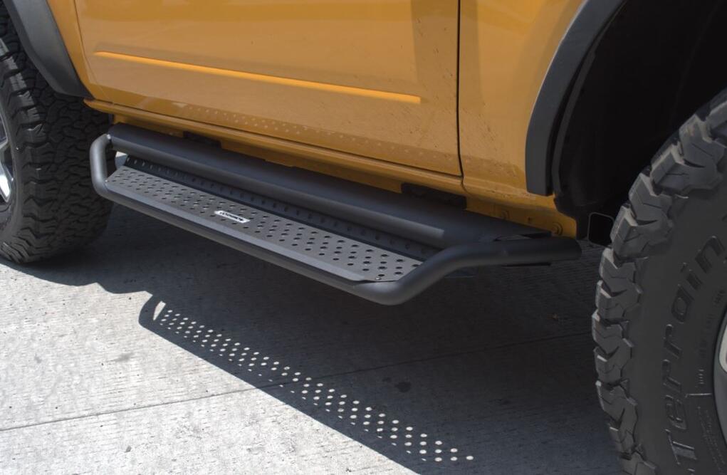 Go Rhino D14131T Dominator Xtreme D1 Side Steps with Rocker Panel Mounting Bracket Kit for Select Ford Bronco