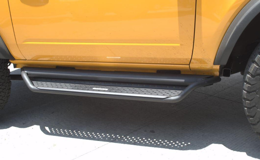 Go Rhino D14131T Dominator Xtreme D1 Side Steps with Rocker Panel Mounting Bracket Kit for Select Ford Bronco