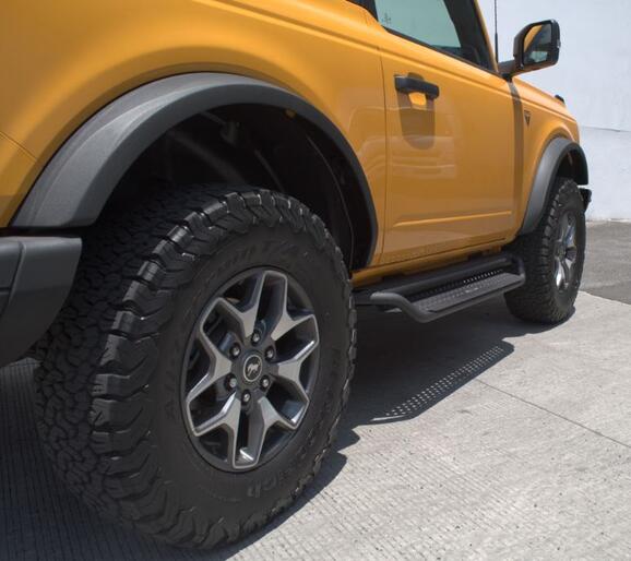 Go Rhino D14131T Dominator Xtreme D1 Side Steps with Rocker Panel Mounting Bracket Kit for Select Ford Bronco