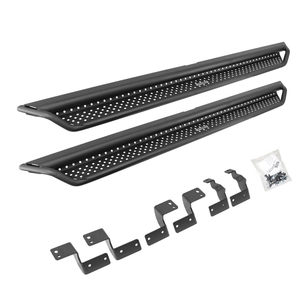 Go Rhino D14427T Dominator Xtreme D1 Side Steps with Rocker Panel Mounting Bracket Kit for Select Toyota 4Runner