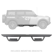 Load image into Gallery viewer, Go Rhino D224129T Dominator Xtreme D2 Side Steps with Rocker Panel Mounting Bracket Kit for Select Ford Bronco