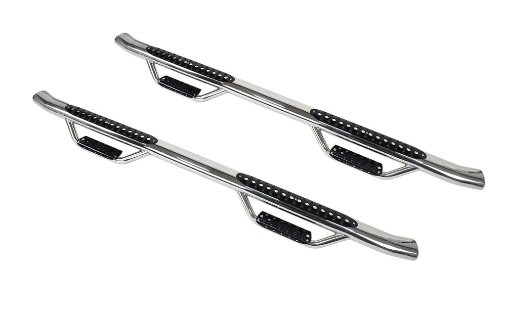 Go Rhino D44150PS Dominator D4 Cab-Length Side Steps W/Mounting Brackets Kit - Super Crew Cab for Select Ford F-150