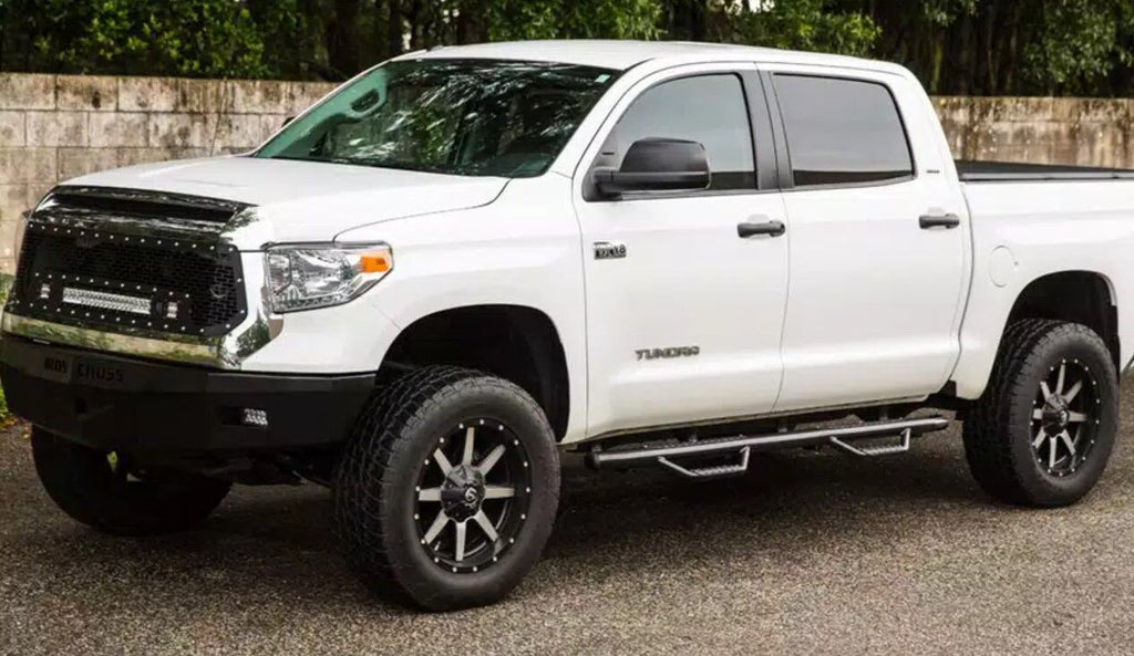 Go Rhino D44048T Dominator D4 Cab-Length Side Steps W/Mounting Brackets - Gas - Crew Cab Only for Select Chevrolet Silverado 1500, Chevrolet Silverado LD, Chevrolet Silverado HD, Chevrolet Silverado HD, GMC Sierra 1500, GMC Sierra Limited, GMC Sierra HD,