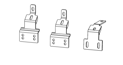 Go Rhino D60368TK Dominator Xtreme D1 D2 D6 DSS DT Side Steps - MOUNTING BRACKETS ONLY for Select Ford Ranger